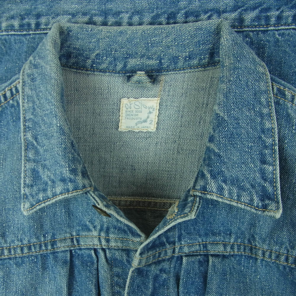 orSlow オアスロウ 111MJ型 JOHN'S DENIM JACKET ジョンズ デニム ジャケット 日本製 インディゴブルー系 2【中古】