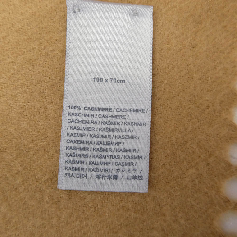 Johnstons of Elgin ジョンストンズ オブ エルガン カシミヤ 大判 マフラー MADE IN SCOTLAND スコットランド製 ベージュ系【中古】
