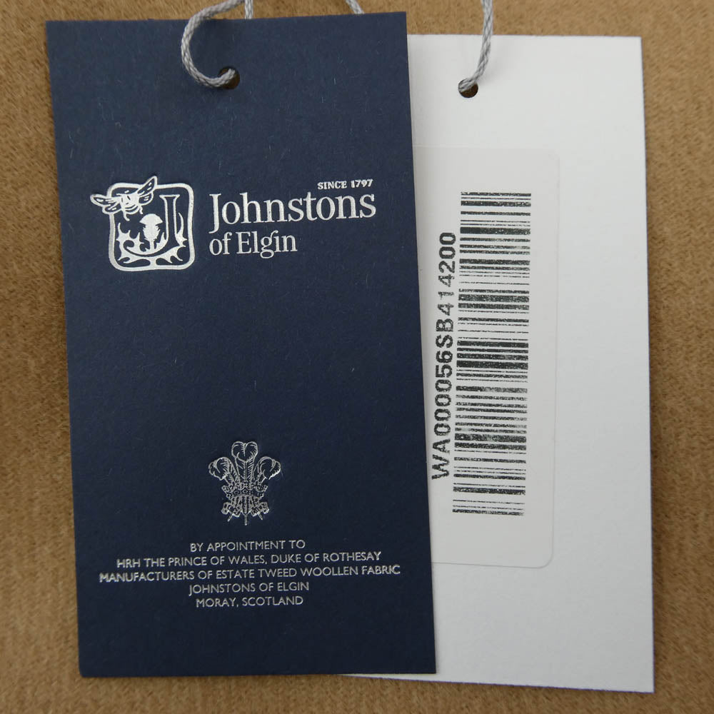 Johnstons of Elgin ジョンストンズ オブ エルガン カシミヤ 大判 マフラー MADE IN SCOTLAND スコットランド製 ベージュ系【中古】