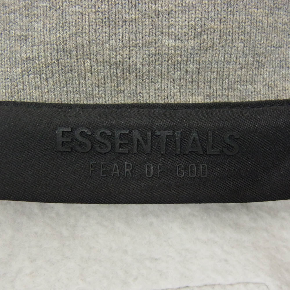 FEAR OF GOD フィアオブゴッド ESSENTIALS エッセンシャルズ バックラバーロゴ ポロ スウェット トレーナー グレー系 S【中古】