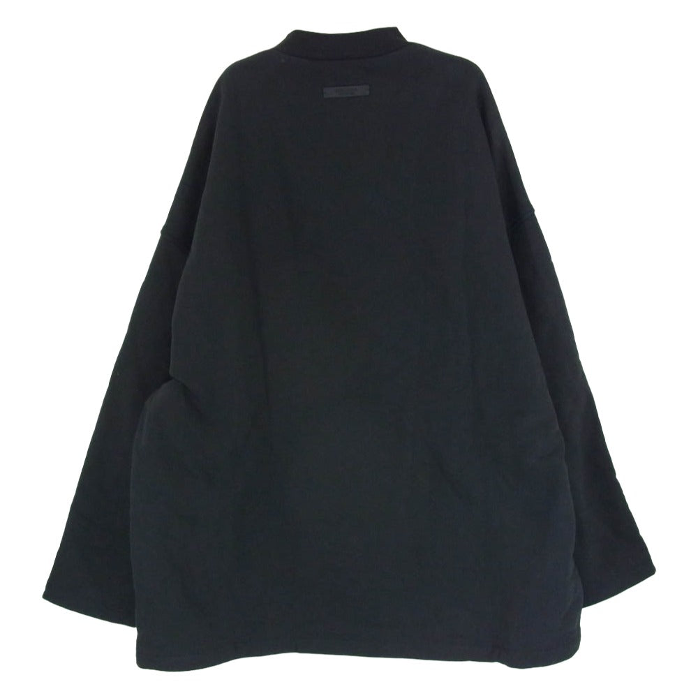 FEAR OF GOD フィアオブゴッド 83123432205 ESSENTIALS エッセンシャルズ ナンバリングホッケー ジャージ Vネック ブラック系 S【中古】