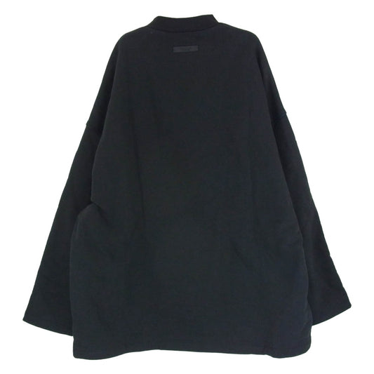 FEAR OF GOD フィアオブゴッド 83123432205 ESSENTIALS エッセンシャルズ ナンバリングホッケー ジャージ Vネック ブラック系 S【中古】