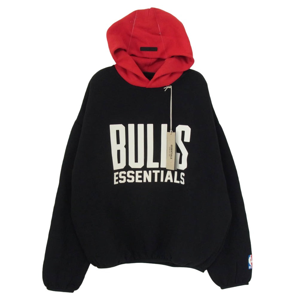 FEAR OF GOD フィアオブゴッド 24AW 192AL246504F ESSENTIALS x NBA Chicago Bulls Hoodie エッセンシャルズ シカゴ ブルズ フーディー パーカー ブラック系 S【美品】【中古】