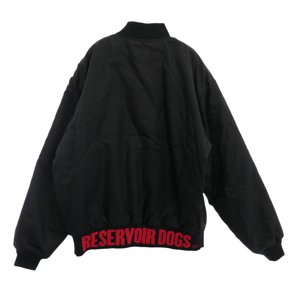 WACKO MARIA ワコマリア 24AW RD-WM-BL01 RESERVOIR DOGS レザボア・ドッグス NYLON VARSITY JACKET ナイロン バーシティ ジャケット ブラック系 XL【中古】