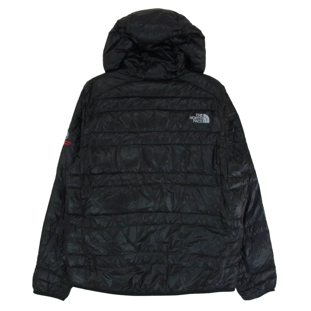 THE NORTH FACE ノースフェイス NDW18071 LIGHT HEAT HOODIE ライトヒートフーディー SUMMIT SERIES サミットシリーズ ダウン ジャケット ブラック系 XL【中古】