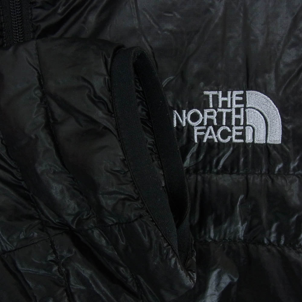 THE NORTH FACE ノースフェイス NDW18071 LIGHT HEAT HOODIE ライトヒートフーディー SUMMIT SERIES サミットシリーズ ダウン ジャケット ブラック系 XL【中古】