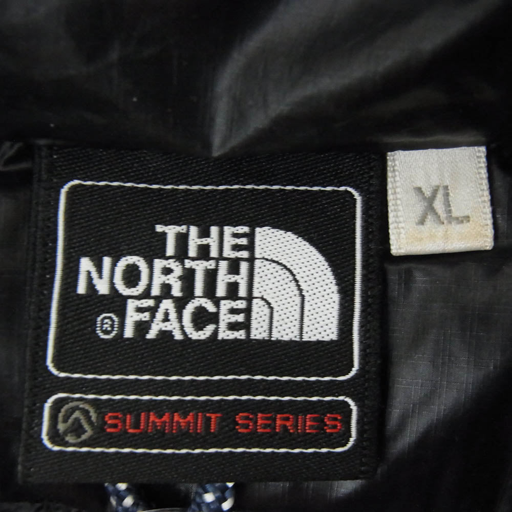 THE NORTH FACE ノースフェイス NDW18071 LIGHT HEAT HOODIE ライトヒートフーディー SUMMIT SERIES サミットシリーズ ダウン ジャケット ブラック系 XL【中古】