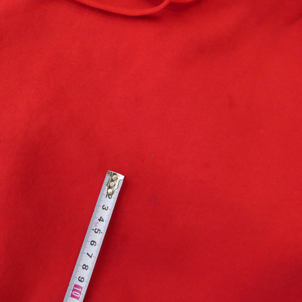 Supreme シュプリーム 18AW Paneled Hooded Sweatshirt パネルド フーデッド スウェットシャツ フーディー パーカー グレー系 レッド系 M【中古】
