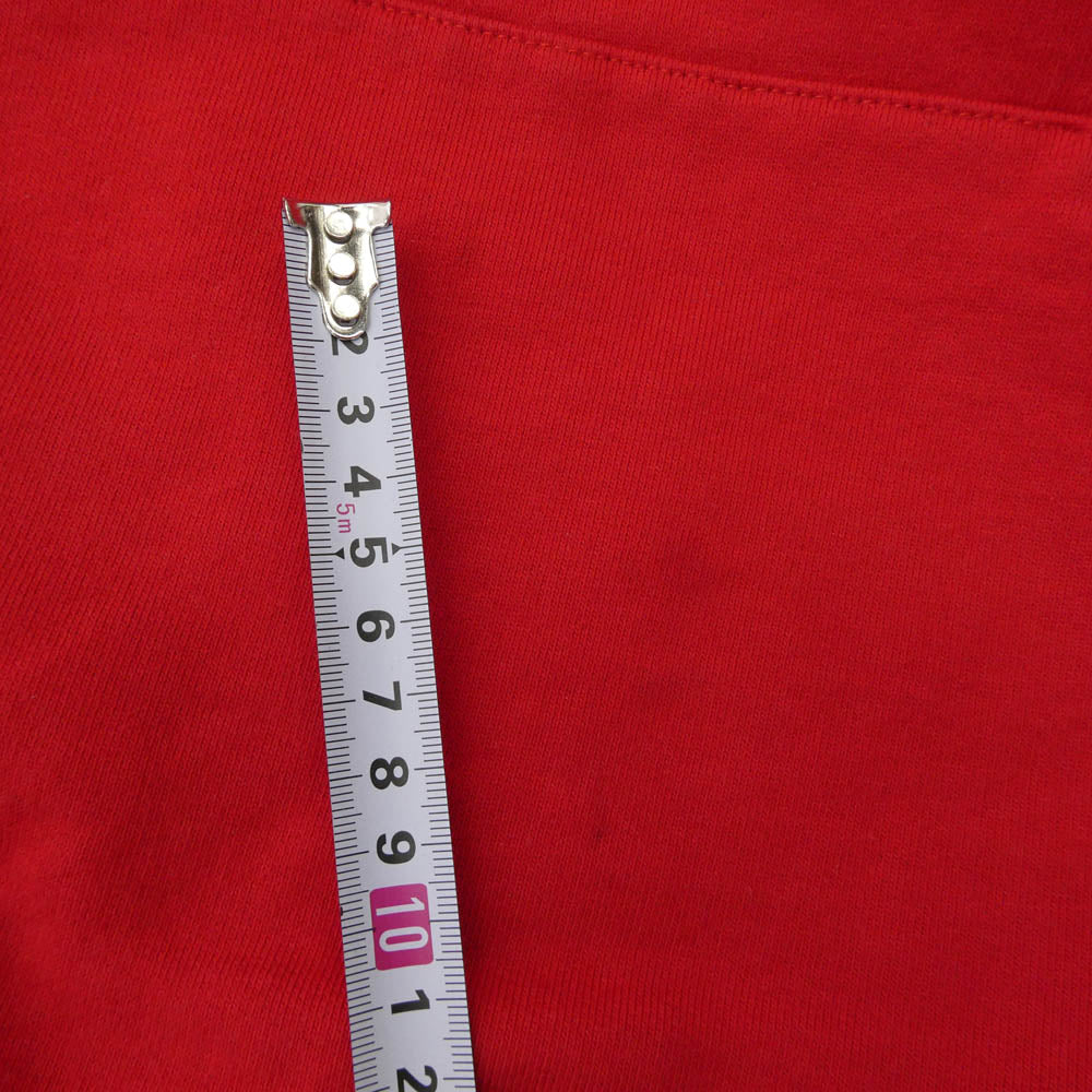 Supreme シュプリーム 18AW Paneled Hooded Sweatshirt パネルド フーデッド スウェットシャツ フーディー パーカー グレー系 レッド系 M【中古】