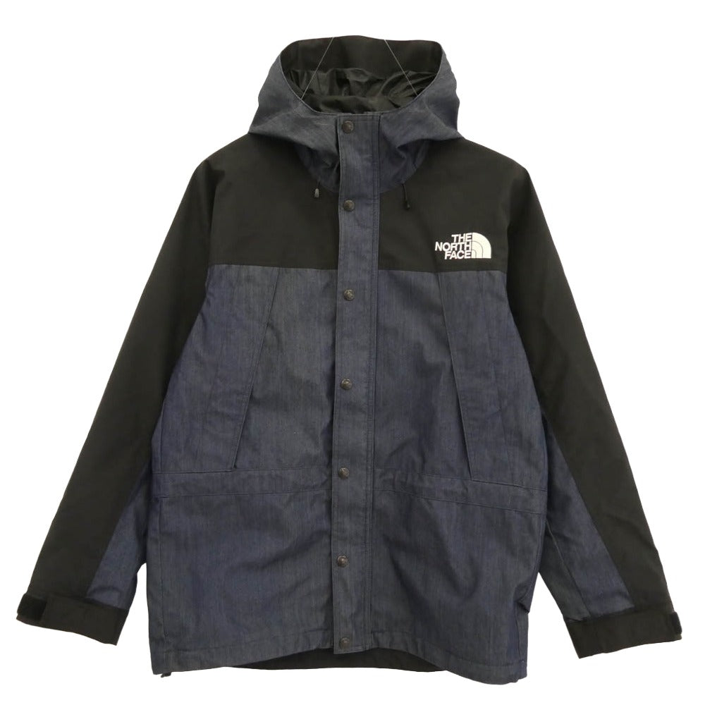 THE NORTH FACE ノースフェイス NP12032 Mountain Light Denim Jacket マウンテンライト デニム ジャケット インディゴ GORE-TEX ゴアテックス マウンテンパーカー インディゴブルー系 L【中古】