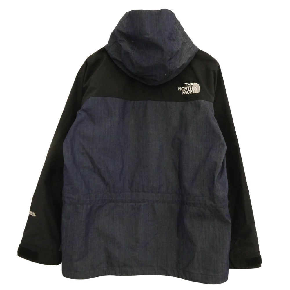 THE NORTH FACE ノースフェイス NP12032 Mountain Light Denim Jacket マウンテンライト デニム ジャケット インディゴ GORE-TEX ゴアテックス マウンテンパーカー インディゴブルー系 L【中古】
