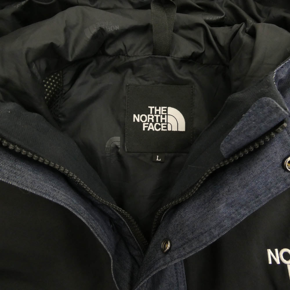 THE NORTH FACE ノースフェイス NP12032 Mountain Light Denim Jacket マウンテンライト デニム ジャケット インディゴ GORE-TEX ゴアテックス マウンテンパーカー インディゴブルー系 L【中古】