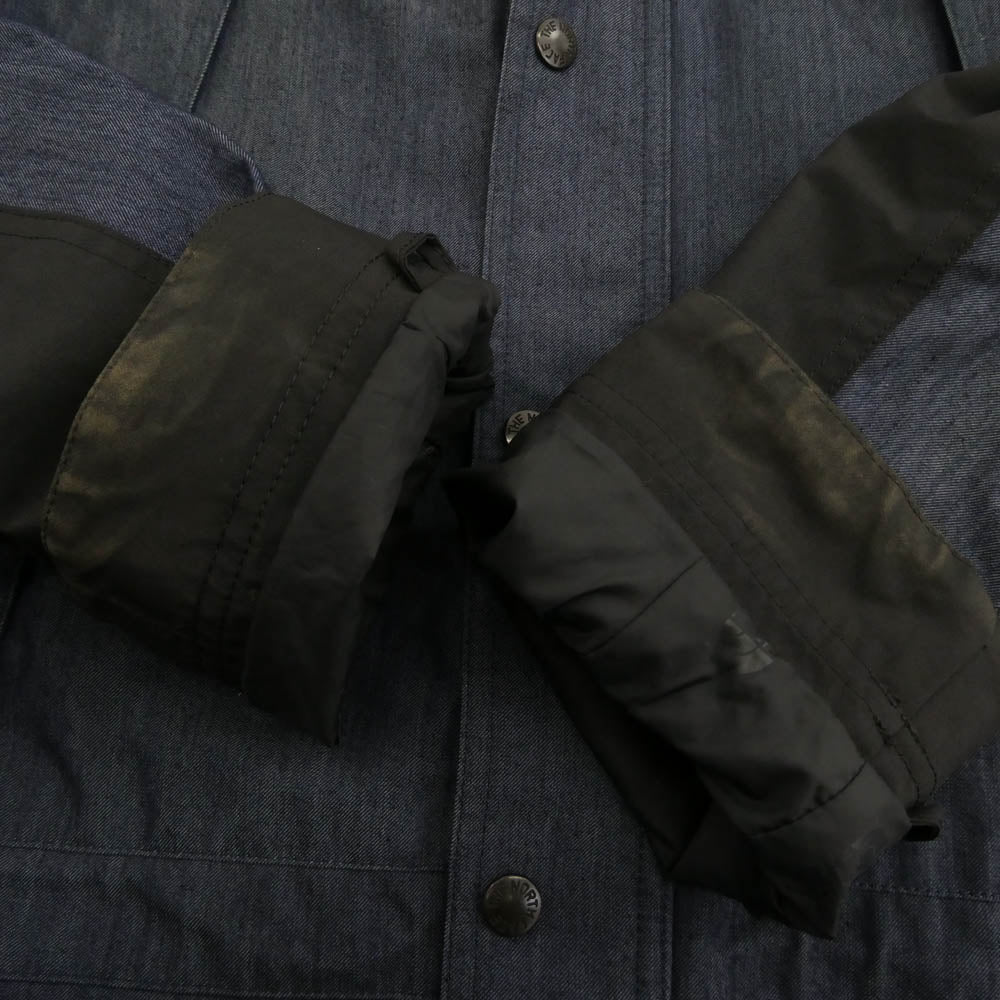 THE NORTH FACE ノースフェイス NP12032 Mountain Light Denim Jacket マウンテンライト デニム ジャケット インディゴ GORE-TEX ゴアテックス マウンテンパーカー インディゴブルー系 L【中古】