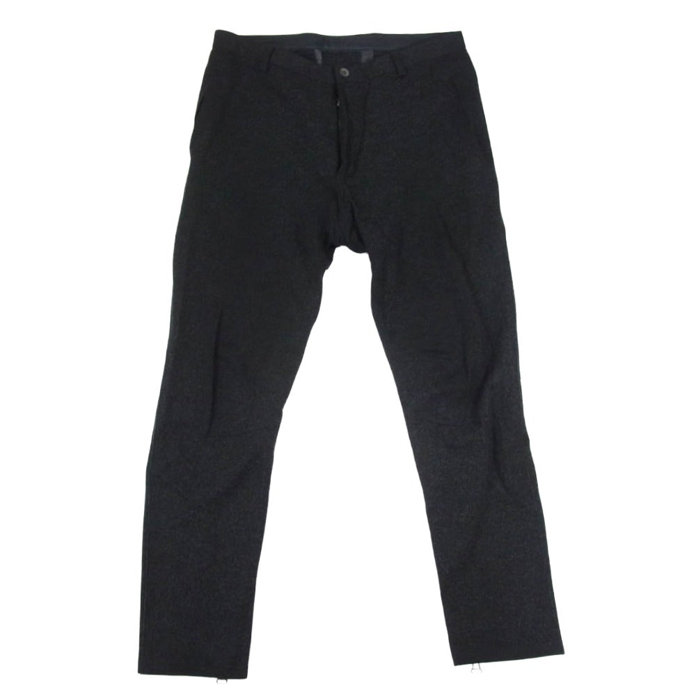 LANVIN ランバン スラックス 裾ファスナー パンツ ダークグレー系 46【中古】