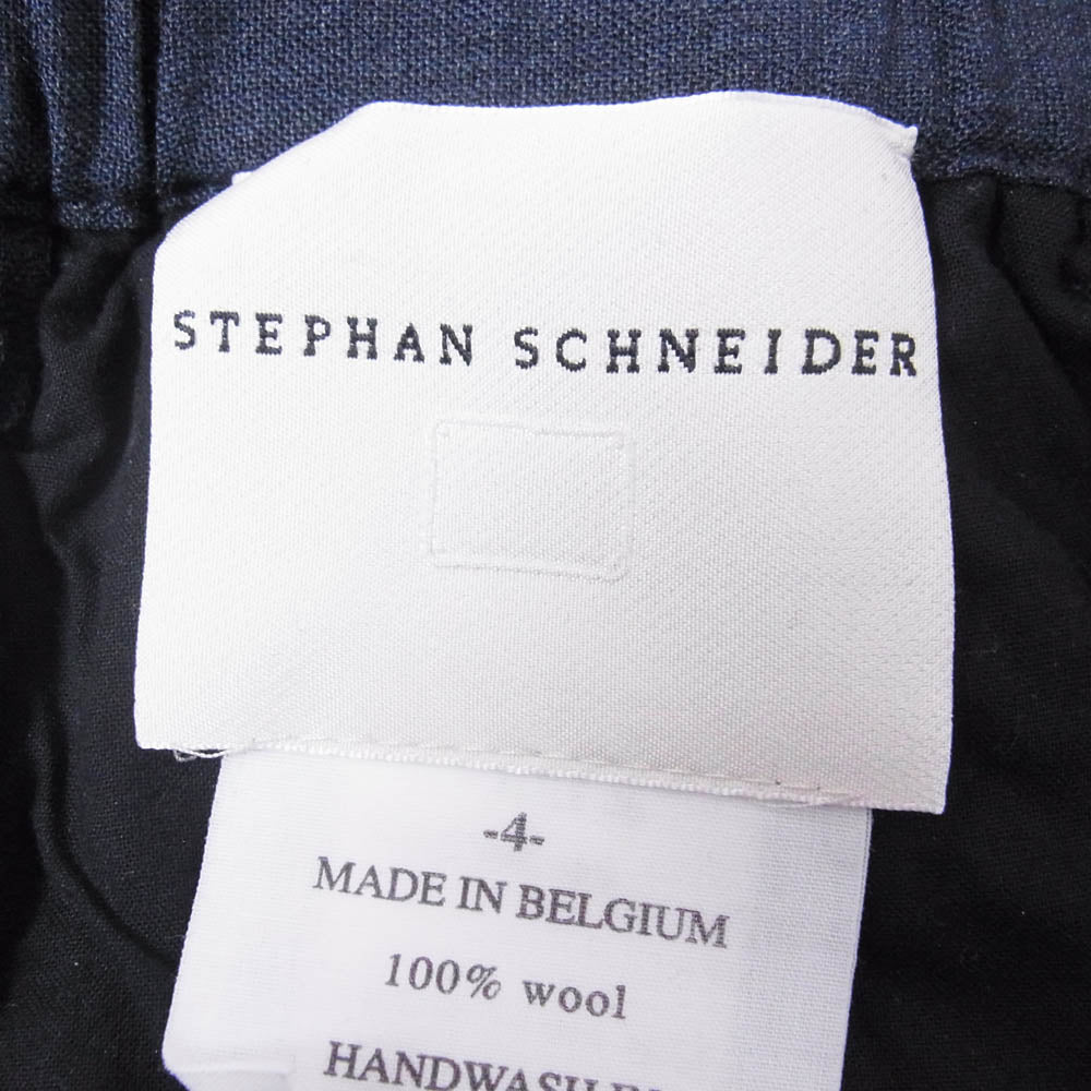 STEPHAN SCHNEIDER ステファンシュナイダー イージー スラックス パンツ ネイビー系 4【中古】