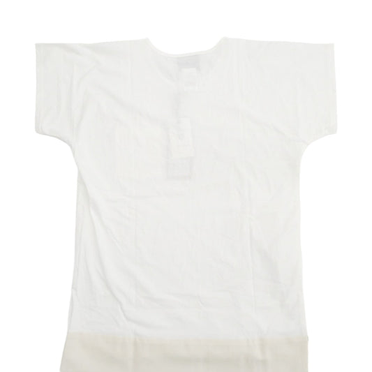 STEPHAN SCHNEIDER ステファンシュナイダー ウール切替 ポケット 半袖 Tシャツ カットソー ホワイト系 4【中古】