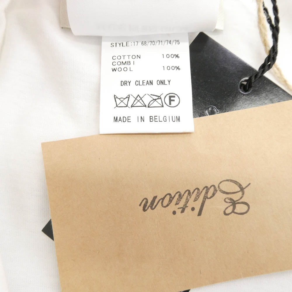 STEPHAN SCHNEIDER ステファンシュナイダー ウール切替 ポケット 半袖 Tシャツ カットソー ホワイト系 4【中古】
