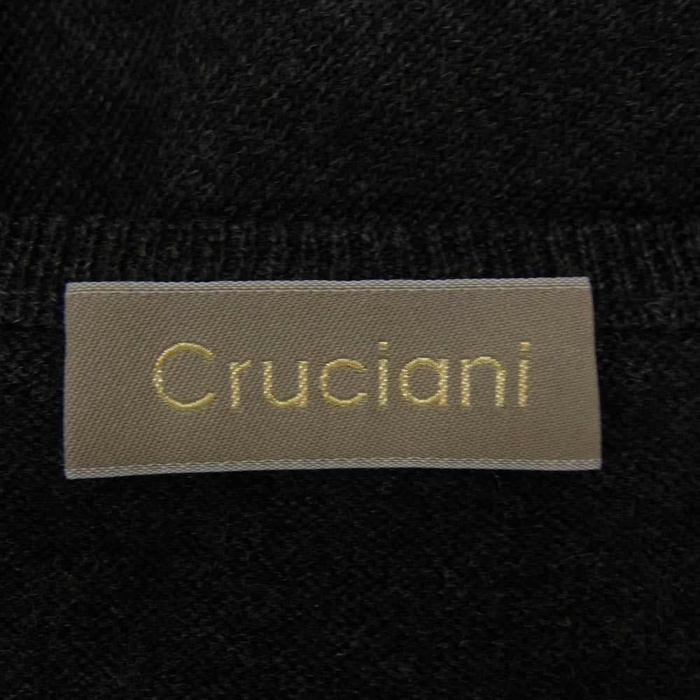 CRUCIANI クルチアーニ Vネック ウール ニット セーター グレー系 48【中古】