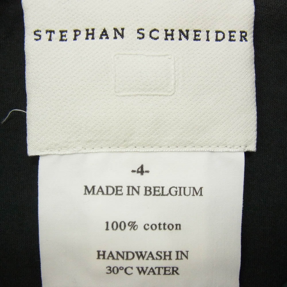 STEPHAN SCHNEIDER ステファンシュナイダー 前後切替 コットン 半袖 シャツ グリーン系 4【中古】