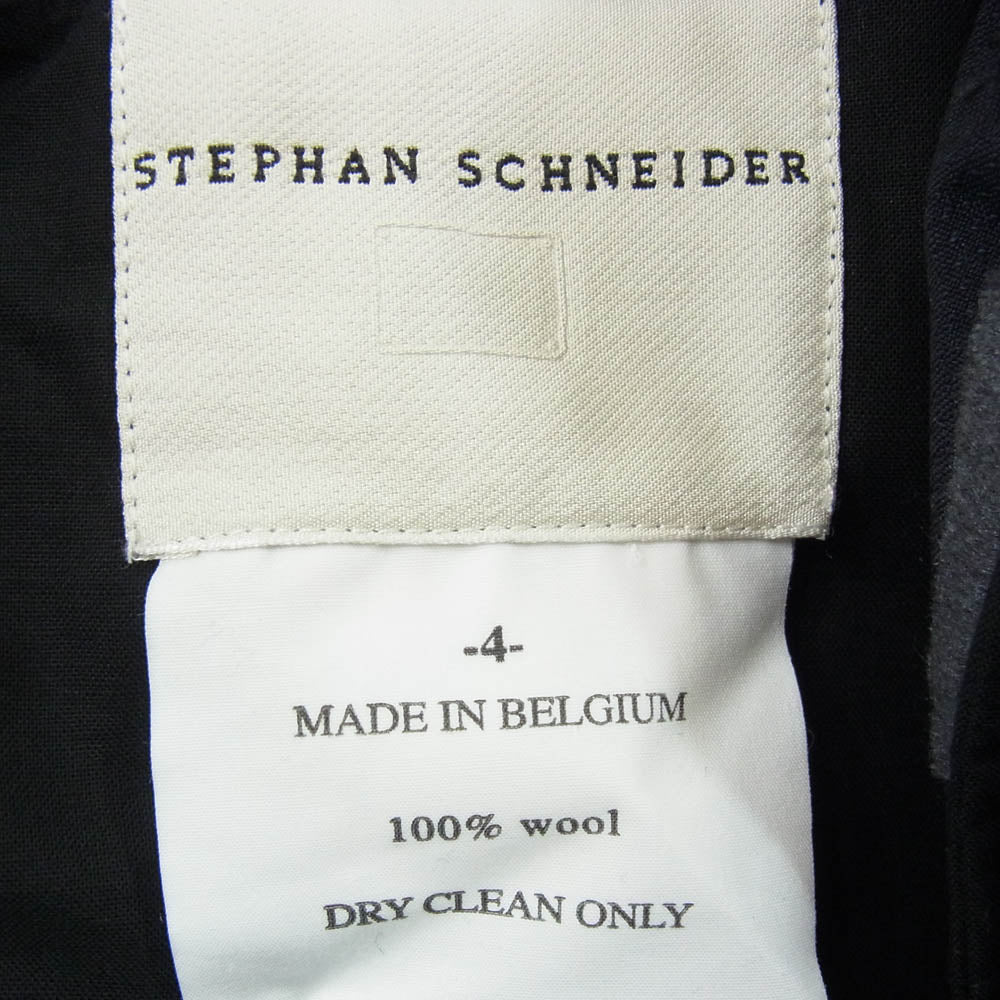 STEPHAN SCHNEIDER ステファンシュナイダー ウール イージー スラックス パンツ ネイビー系 4【中古】