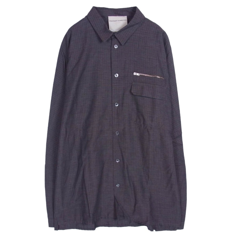 STEPHAN SCHNEIDER ステファンシュナイダー ジップポケット 長袖 シャツ チャコール系 4【中古】