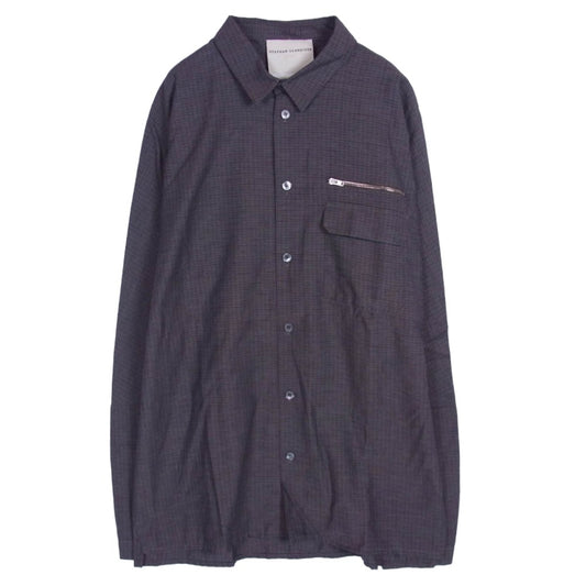 STEPHAN SCHNEIDER ステファンシュナイダー ジップポケット 長袖 シャツ チャコール系 4【中古】