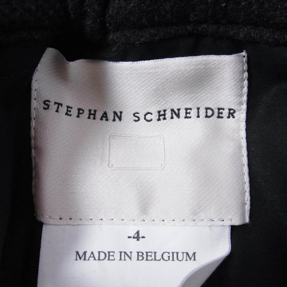 STEPHAN SCHNEIDER ステファンシュナイダー ウール イージー スラックス パンツ チャコール系 4【中古】