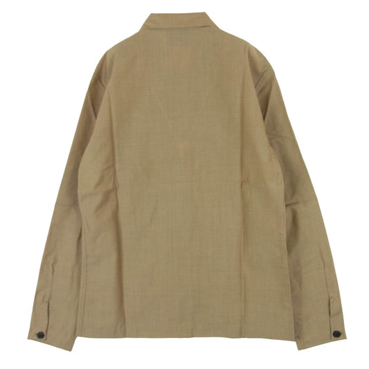 ステファンシュナイダー 15SS ベルギー製 シャンブレー 長袖 シャツ ライトブラウン系 4【極上美品】【中古】
