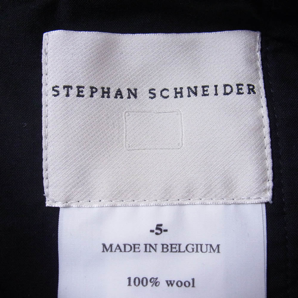 STEPHAN SCHNEIDER ステファンシュナイダー ニット切替 ウール スラックス パンツ ダークグレー系 5【中古】