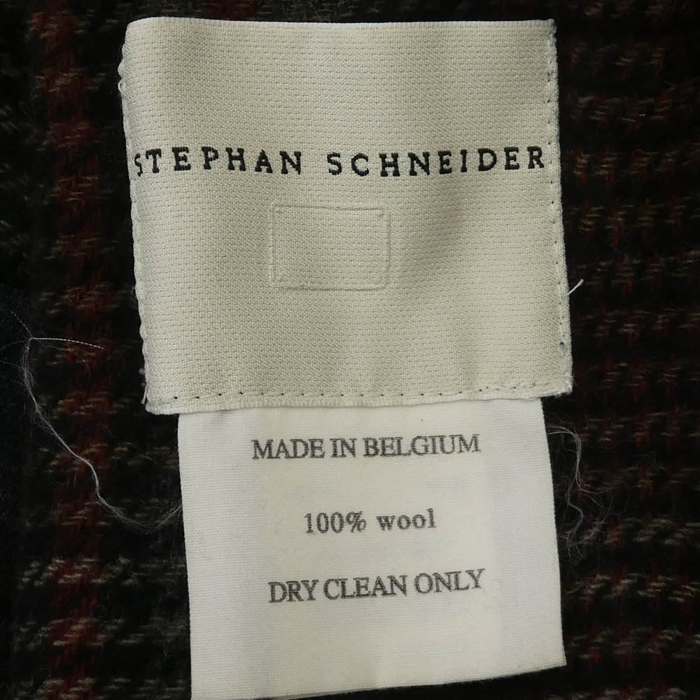 STEPHAN SCHNEIDER ステファンシュナイダー チェック ウール 大判 ストール マフラー マルチカラー系【中古】
