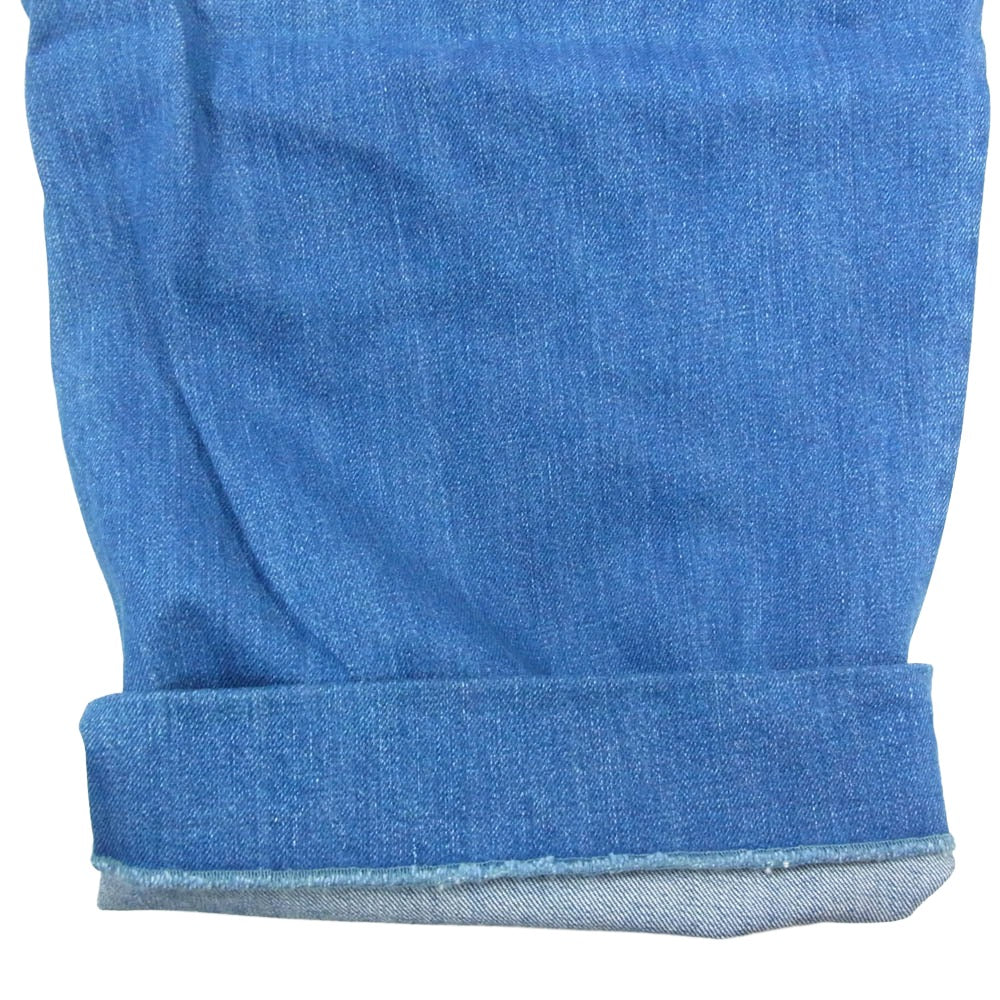 STEPHAN SCHNEIDER ステファンシュナイダー ベルギー製 2タック ワイドストレート デニムパンツ ジーンズ インディゴブルー系 4【中古】