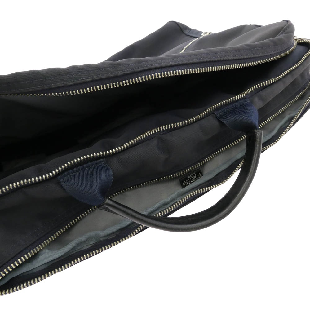 PORTER ポーター 822-07562 LIFT 3WAY BRIEFCASE リフト ブリーフケース ネイビー系【中古】
