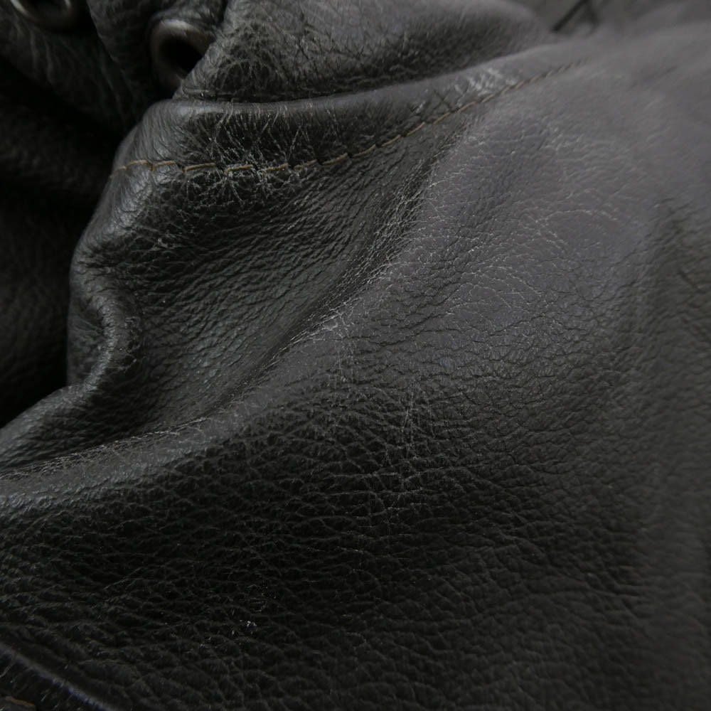 ヴィンテージ USA製 type G-1 レザー フライトジャケット 90s IDEAL ZIP ダークブラウン系【中古】