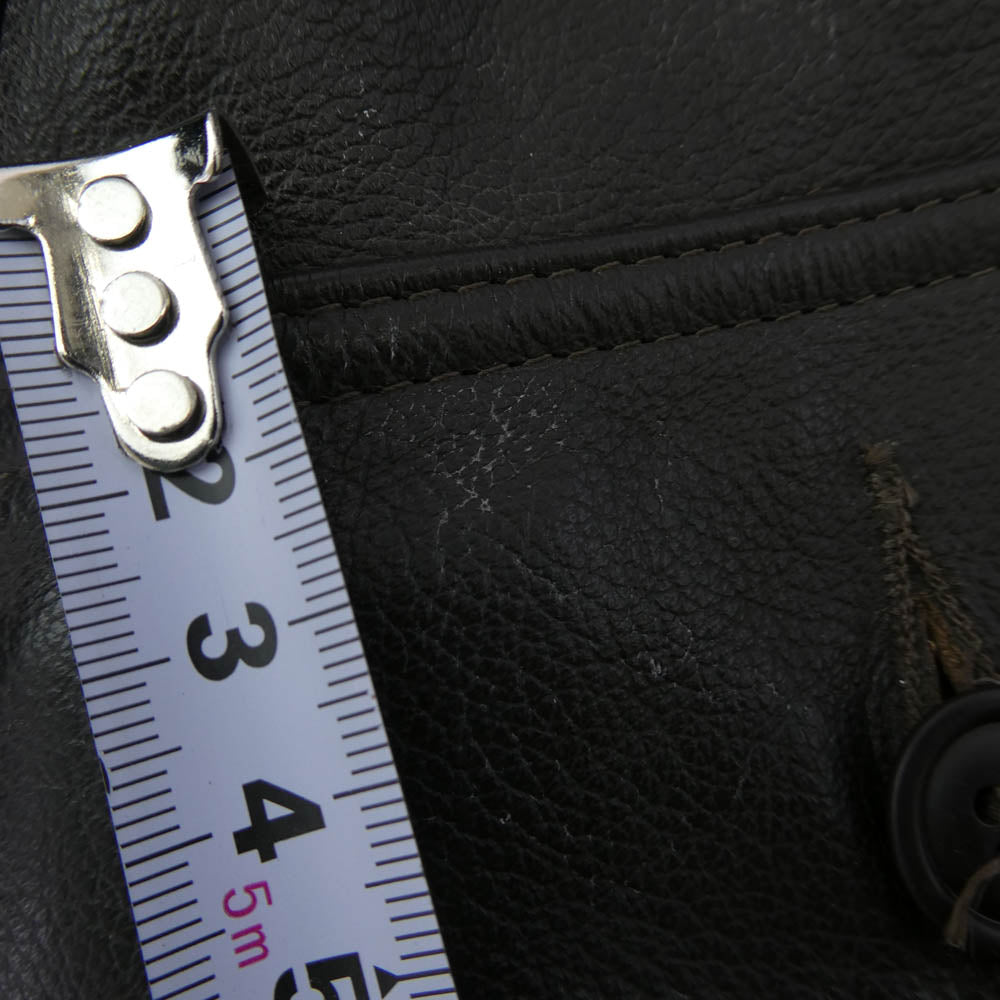 ヴィンテージ USA製 type G-1 レザー フライトジャケット 90s IDEAL ZIP ダークブラウン系【中古】