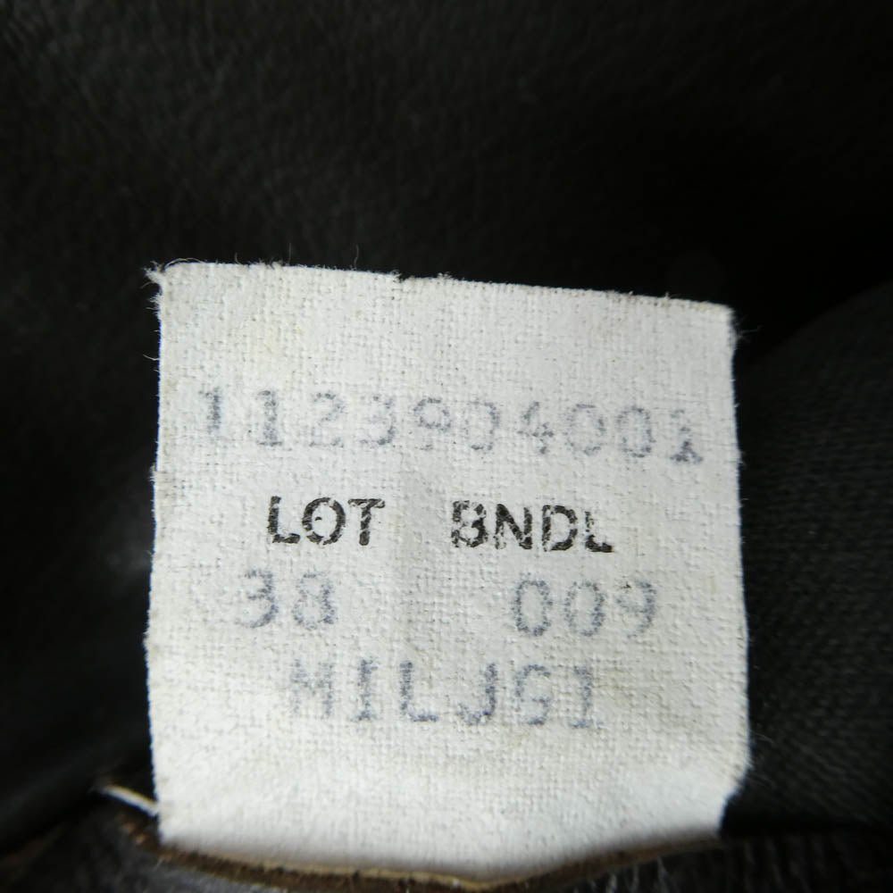 ヴィンテージ USA製 type G-1 レザー フライトジャケット 90s IDEAL ZIP ダークブラウン系【中古】