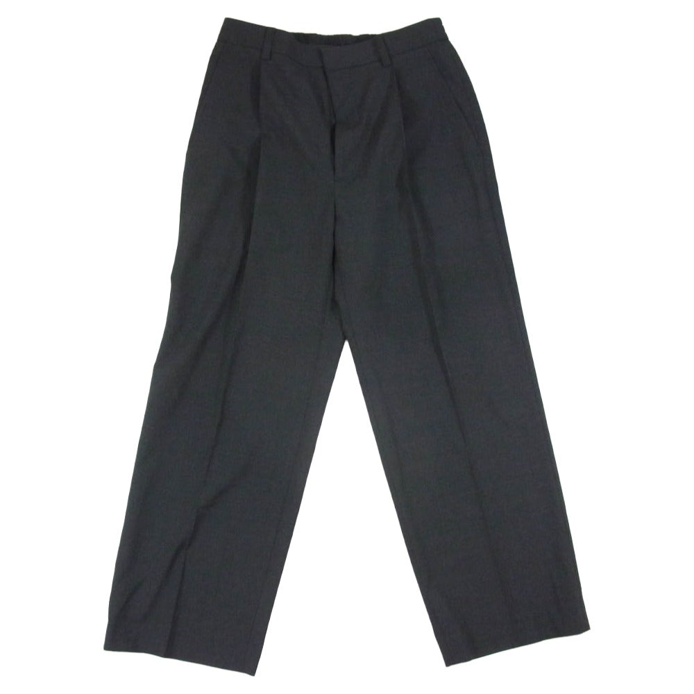 theory セオリー ウール スラックス ワイド パンツ ダークグレー系 28【美品】【中古】