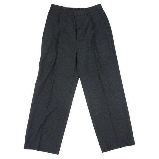 theory セオリー ウール スラックス ワイド パンツ ダークグレー系 28【美品】【中古】