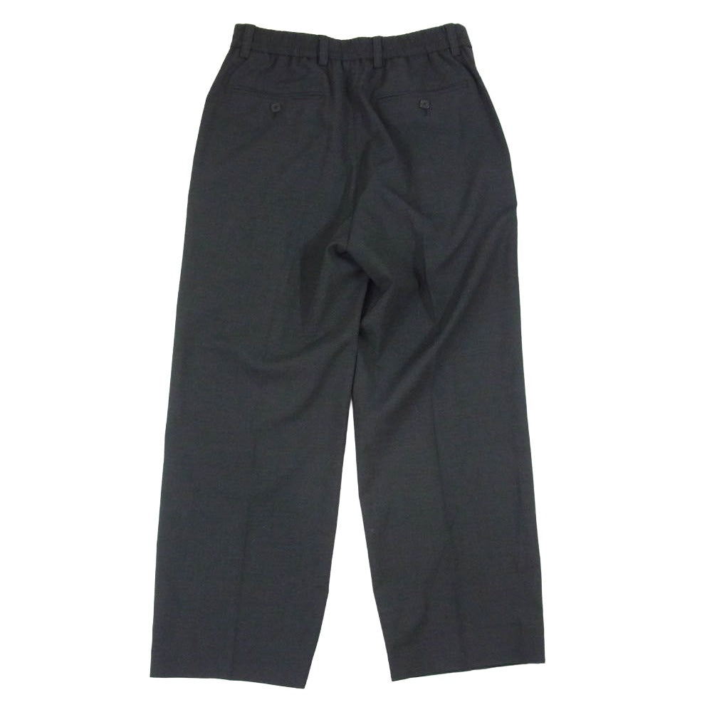 theory セオリー ウール スラックス ワイド パンツ ダークグレー系 28【美品】【中古】