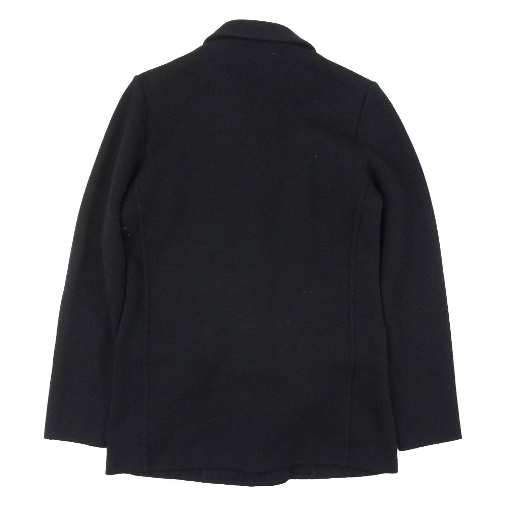 LARDINI ラルディーニ 24AW JALJMP02N 新型ブートニエール付き メタルボタン ウール ダブル ニット ジャケット ブラック系 XXS【中古】