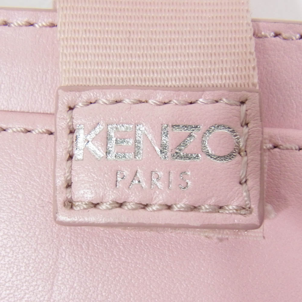 KENZO ケンゾー EYE PHON ON CHAIN スマホ チェーン ショルダー バッグ ピンク系【中古】
