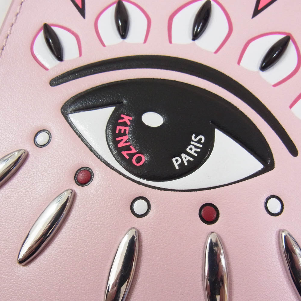 KENZO ケンゾー EYE PHON ON CHAIN スマホ チェーン ショルダー バッグ ピンク系【中古】
