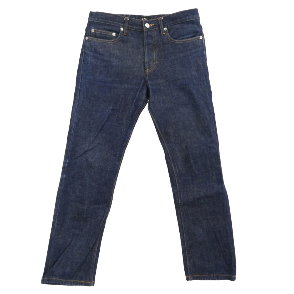 NEW STANDARD マカオ製 赤耳 ボタンフライ ストレート デニムパンツ インディゴブルー系 29【中古】