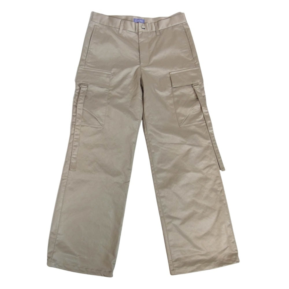 コーメ 24AW COOMEFW24P02 SATIN CARGO TROUSER サテン カーゴ トラウザー パンツ ゴールド系 M【中古】