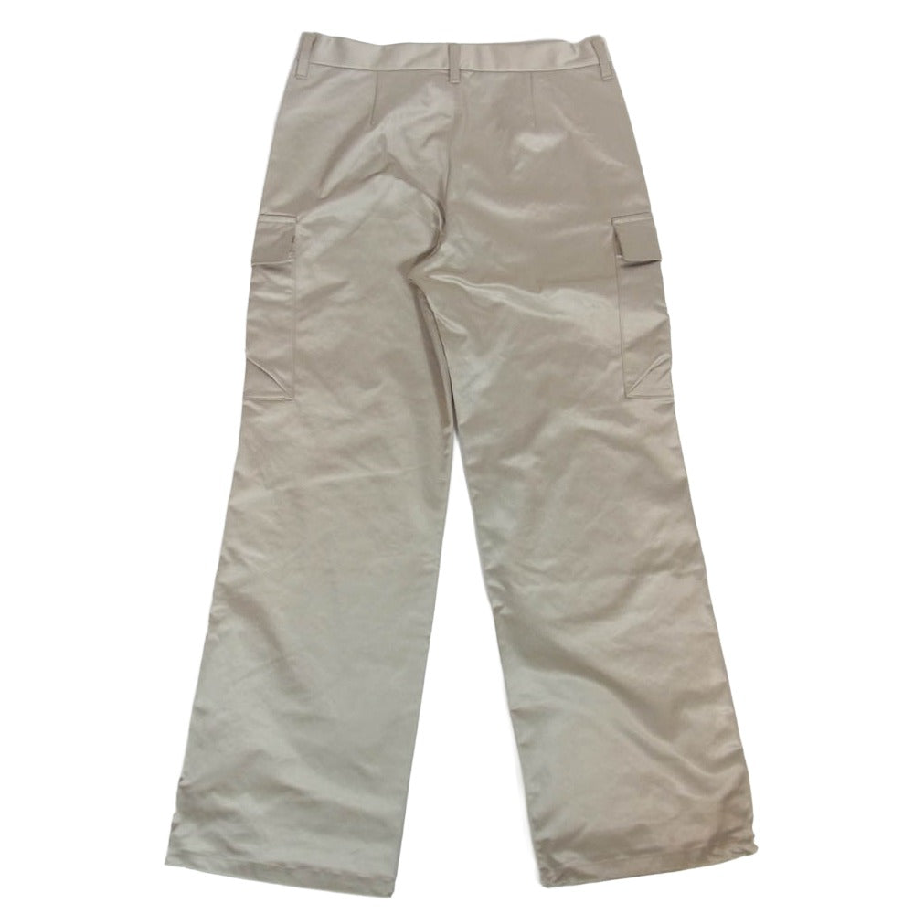 コーメ 24AW COOMEFW24P02 SATIN CARGO TROUSER サテン カーゴ トラウザー パンツ ゴールド系 M【中古】