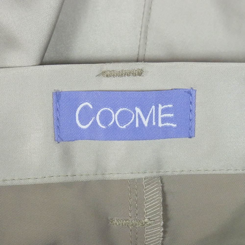 コーメ 24AW COOMEFW24P02 SATIN CARGO TROUSER サテン カーゴ トラウザー パンツ ゴールド系 M【中古】