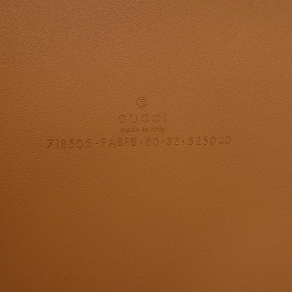 GUCCI グッチ 718505FABFB9871 GG wide belt ワイド ベルト ブラウン系【極上美品】【中古】