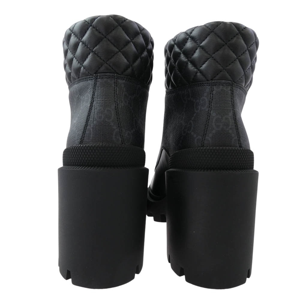 GUCCI グッチ 659691UC8101000 GG ankle boots GG ウィメンズ アンクル ブーツ ブラック系 40【極上美品】【中古】