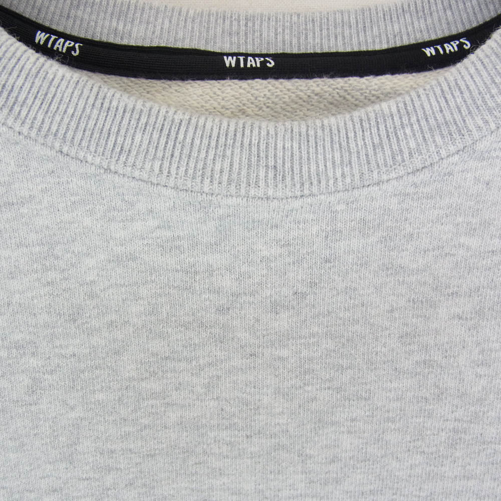 WTAPS ダブルタップス 25SS 251ATDT-CSM03 ACADEMY SWEATER COTTON アカデミー セーター コットン スウェット トレーナー グレー系 X04【中古】