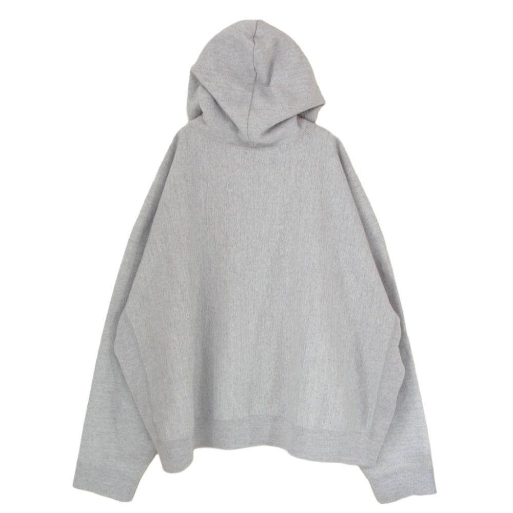 READY MADE レディメイド RE-CO-GY-00-00-285 BIG HOODIE LOGO ビッグ ロゴ フーディー パーカー グレー系 L【中古】