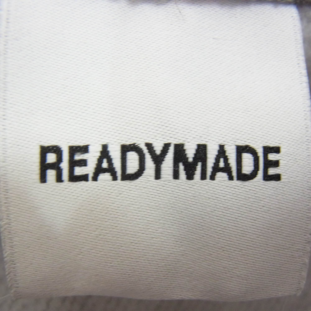READY MADE レディメイド RE-CO-GY-00-00-285 BIG HOODIE LOGO ビッグ ロゴ フーディー パーカー グレー系 L【中古】